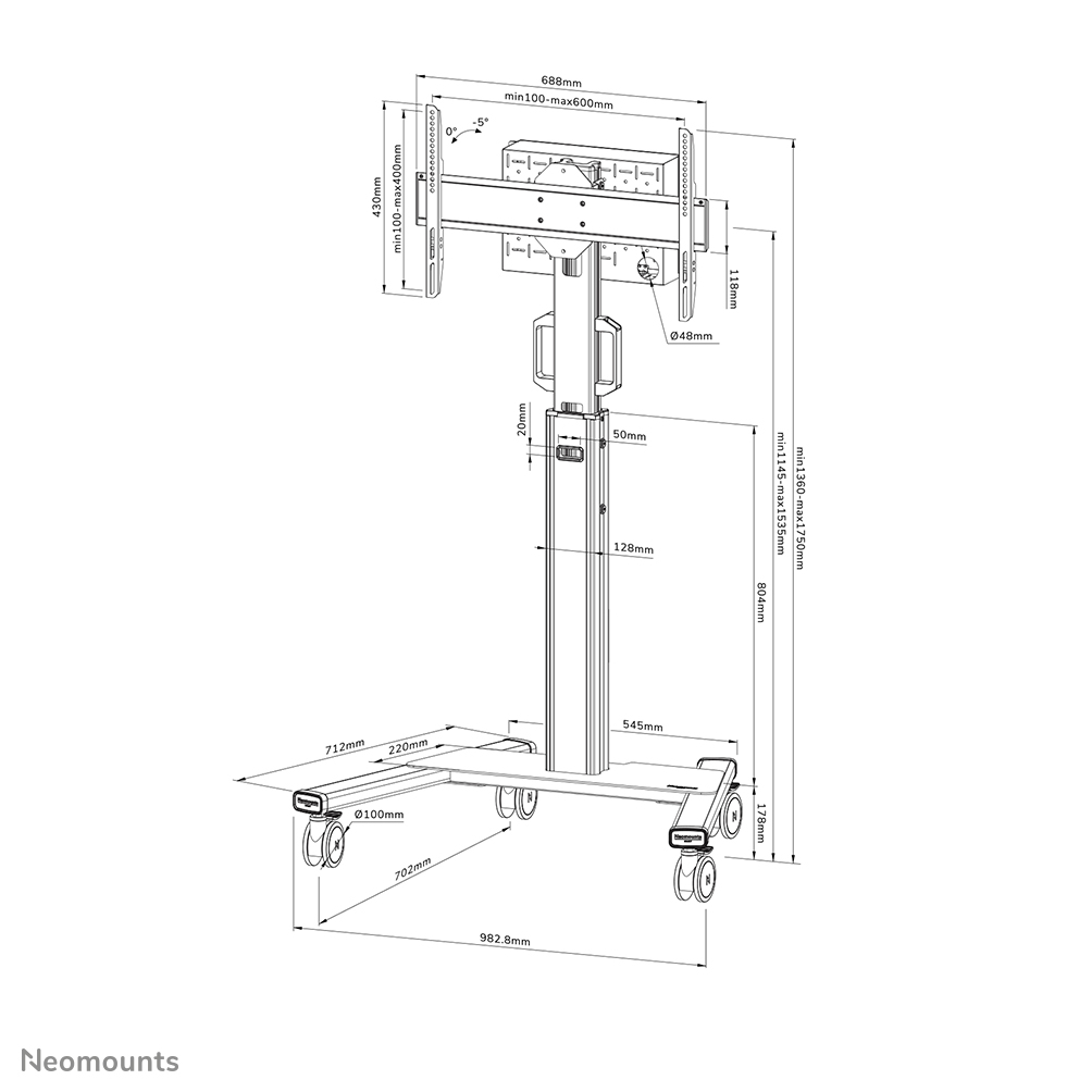 Neomounts Select floor stand